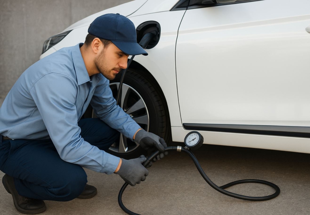 پنچرگیری تایر خودروهای برقی